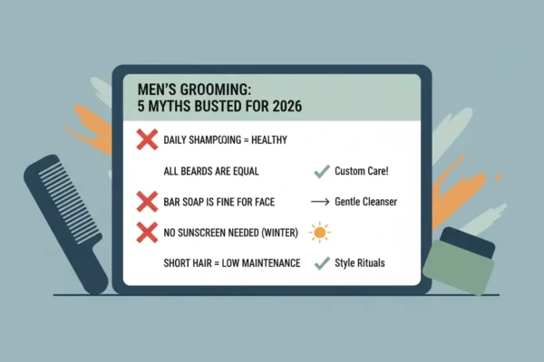 Men’s Grooming: 5 Myths Busted for 2026